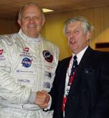 Capt Alan MArsh meets adventurer Steve Fossett